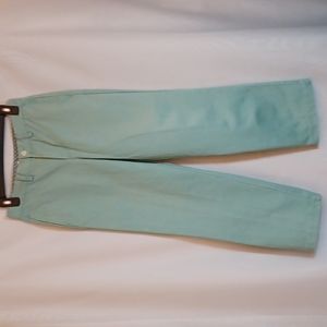 Vineyard Vines Mint Green Straight Leg Pants. Very small size 12